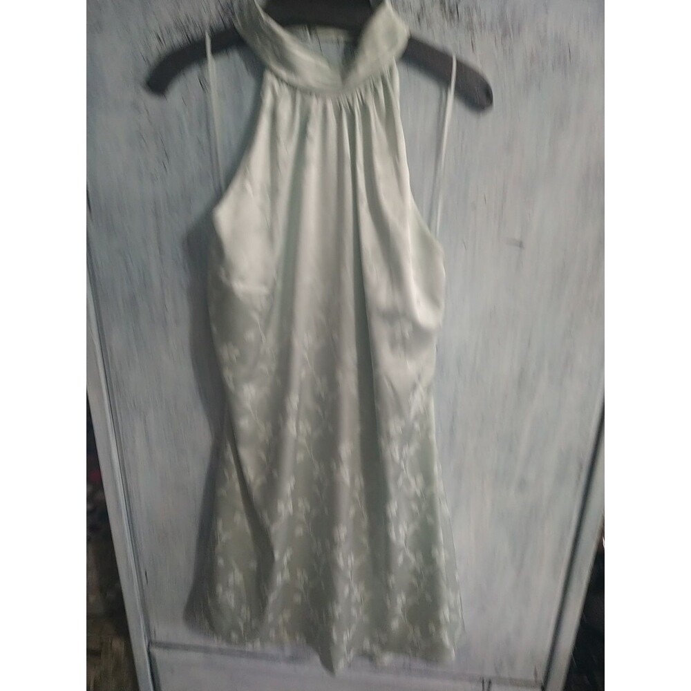 Badgley Mischka  Sleeveless dress Nwt Size 14 Green Boho Feminine Cottage Core - Picture 2 of 12